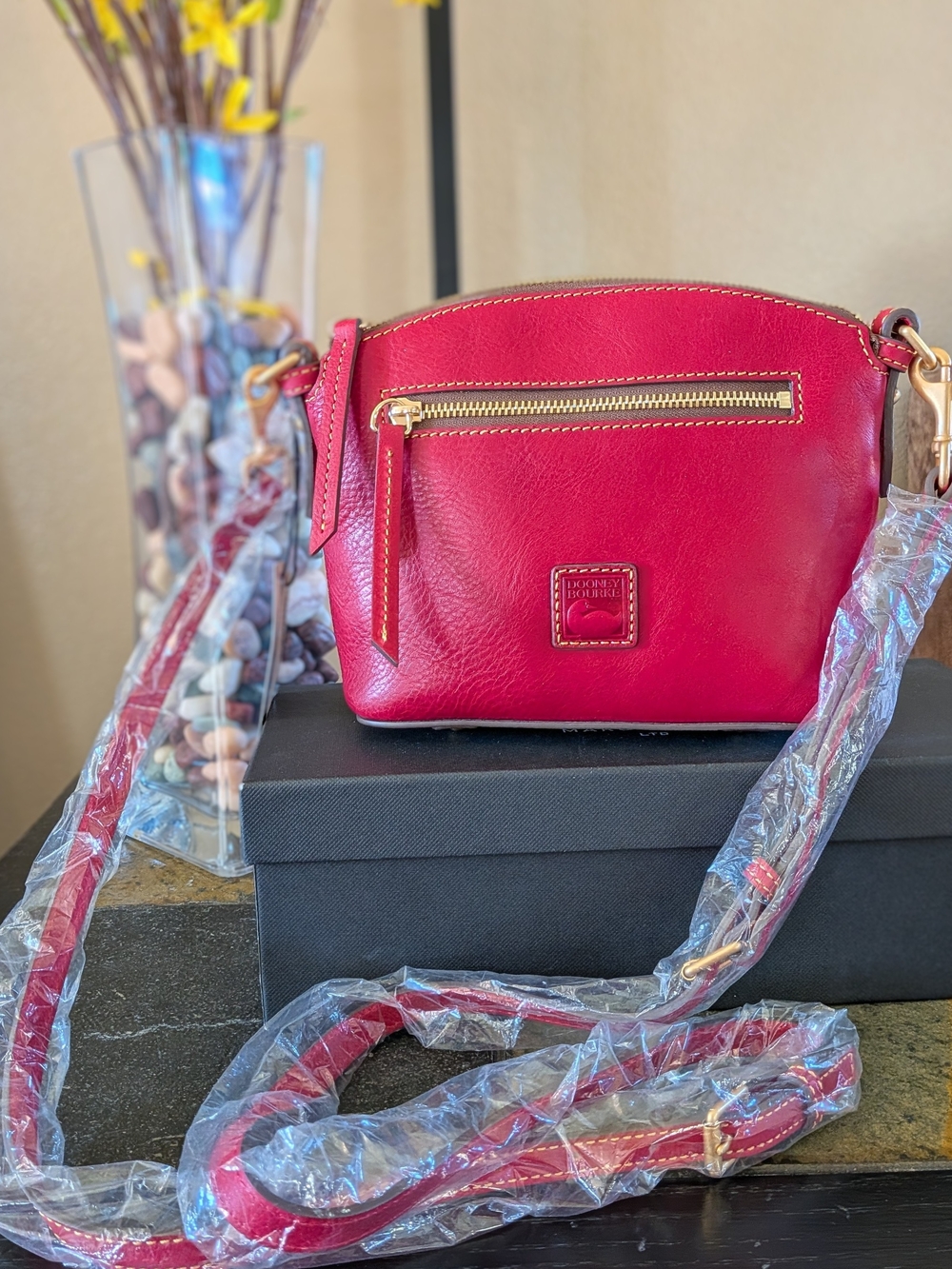 NWT Dooney & Bourke Florentine Crossbody in RED